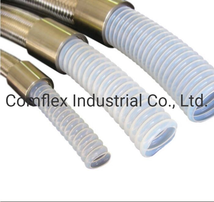 PTFE Braided Tube with Flange, PTFE Hose with Steel Wire Braiding Manufacturer in China&