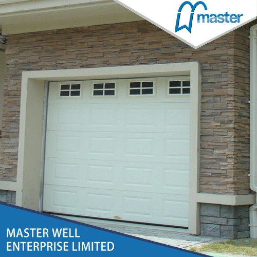 China Fold up Long Range Wireless Residential Modern Design American Style Garage Doors with Small Doors Inserted