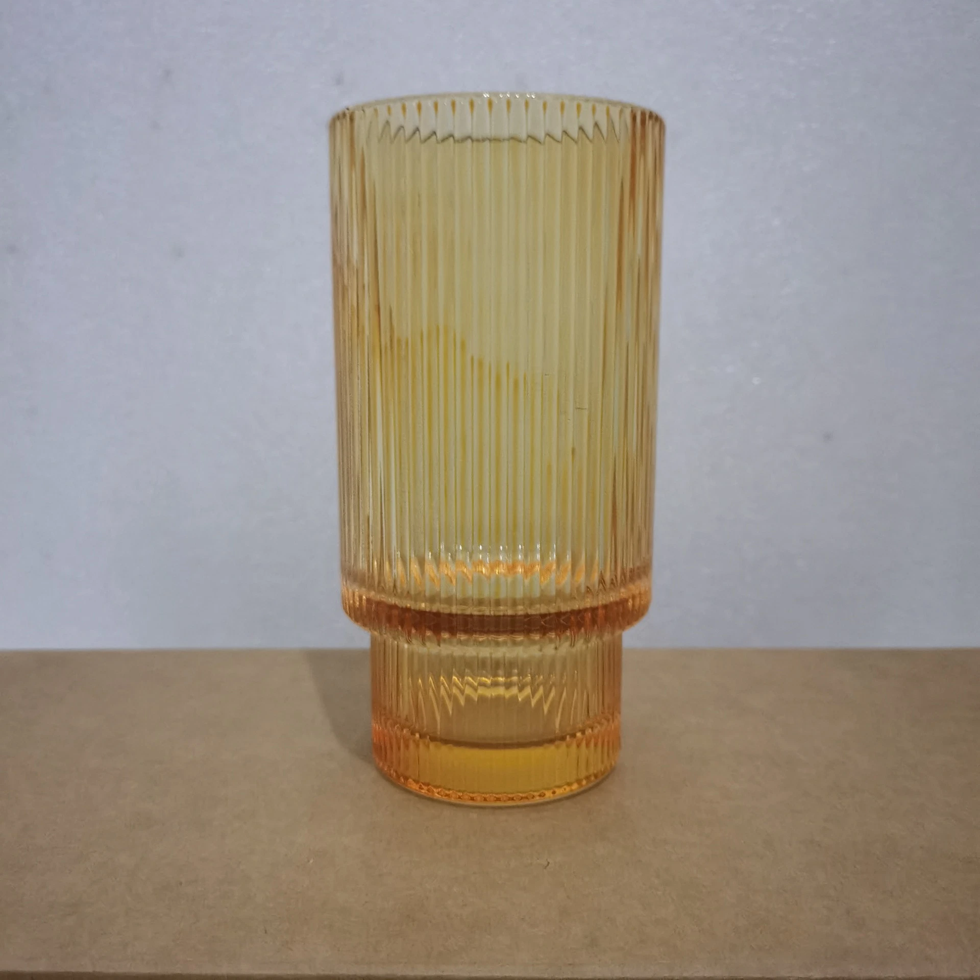 Vertical Pattern Cup Bamboo Cup Milk Tea Cold Drink Stack Cup Vertical Bar Glass Set