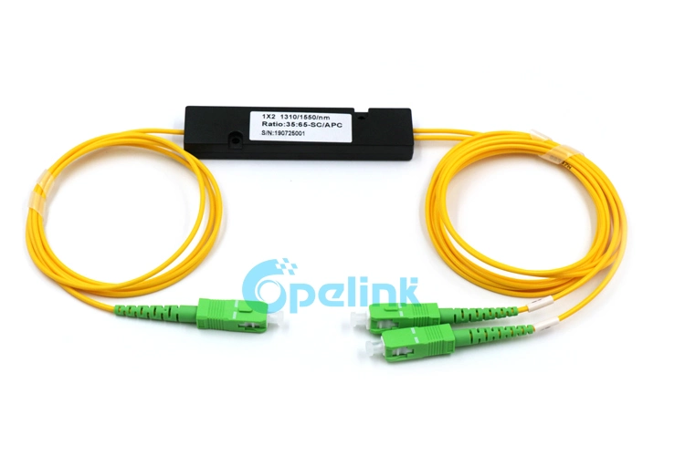 1X2 Sc/APC Optical Fiber Fbt Coupler, 1310nm&1550nm, 1m