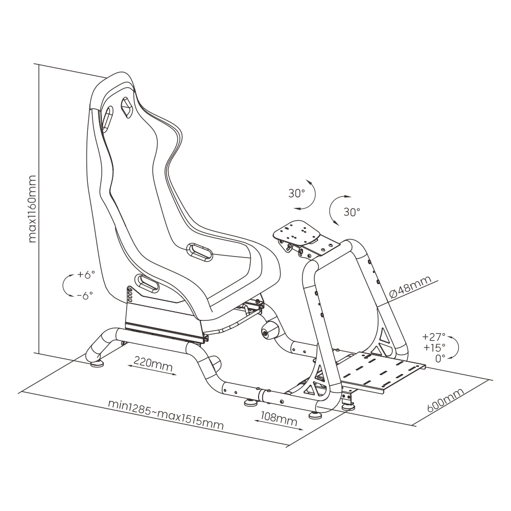 Jugar Juego de ordenador Carreras Simulador de cabina silla de juego de asiento