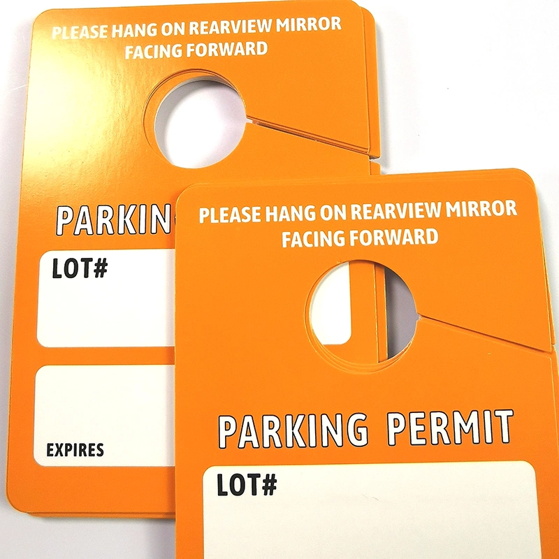 Customized Can Be Writing From Stickers Company Parking Permit Card