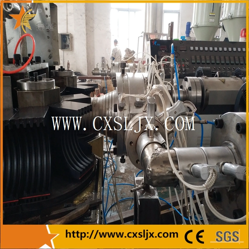 HDPE Double Wall Corrugated Pipe Production Extrusion Line for Water Supply Drainage