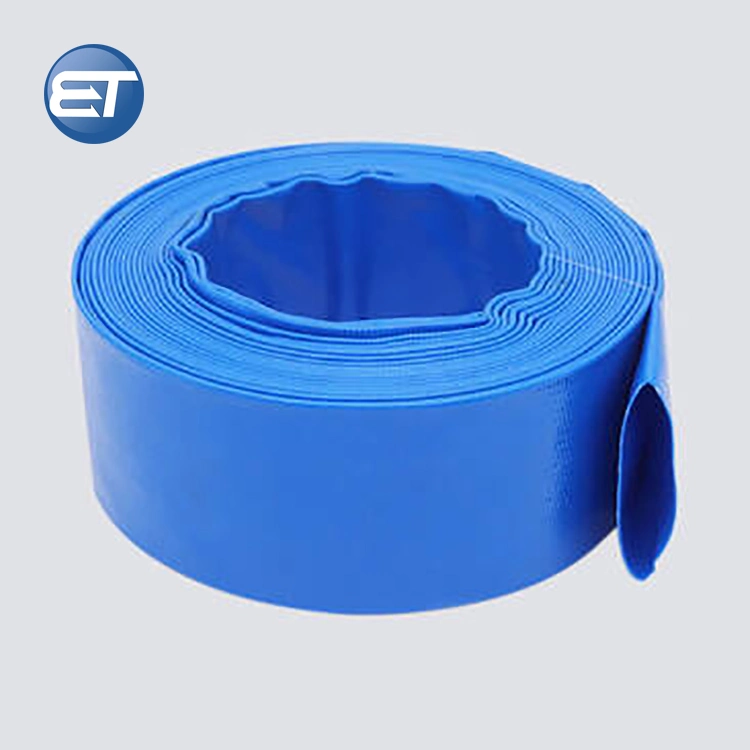 PVC Layflat Discharge Hose Pipe 1 2 3 4 5 6 8 10 12 16 Inch for Water Drain Pump Agriculture Irrigation Pool Backwash