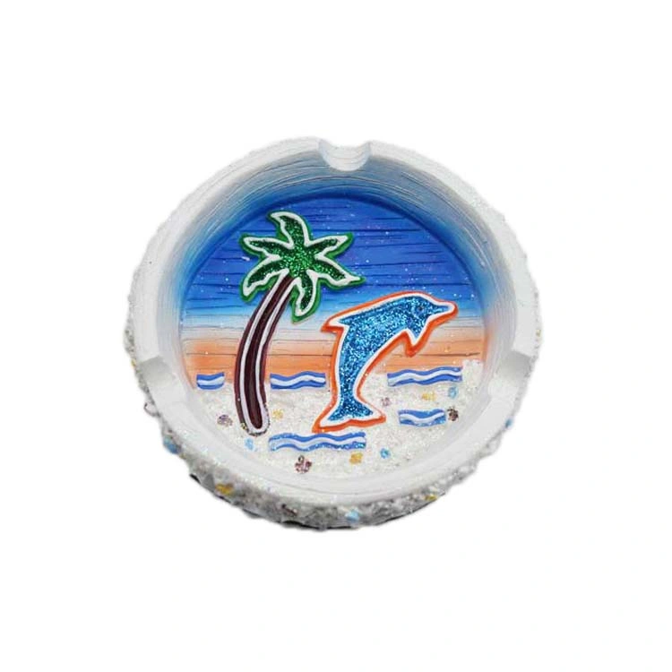 Custom Logo Resin Craft Seashell Ashtray