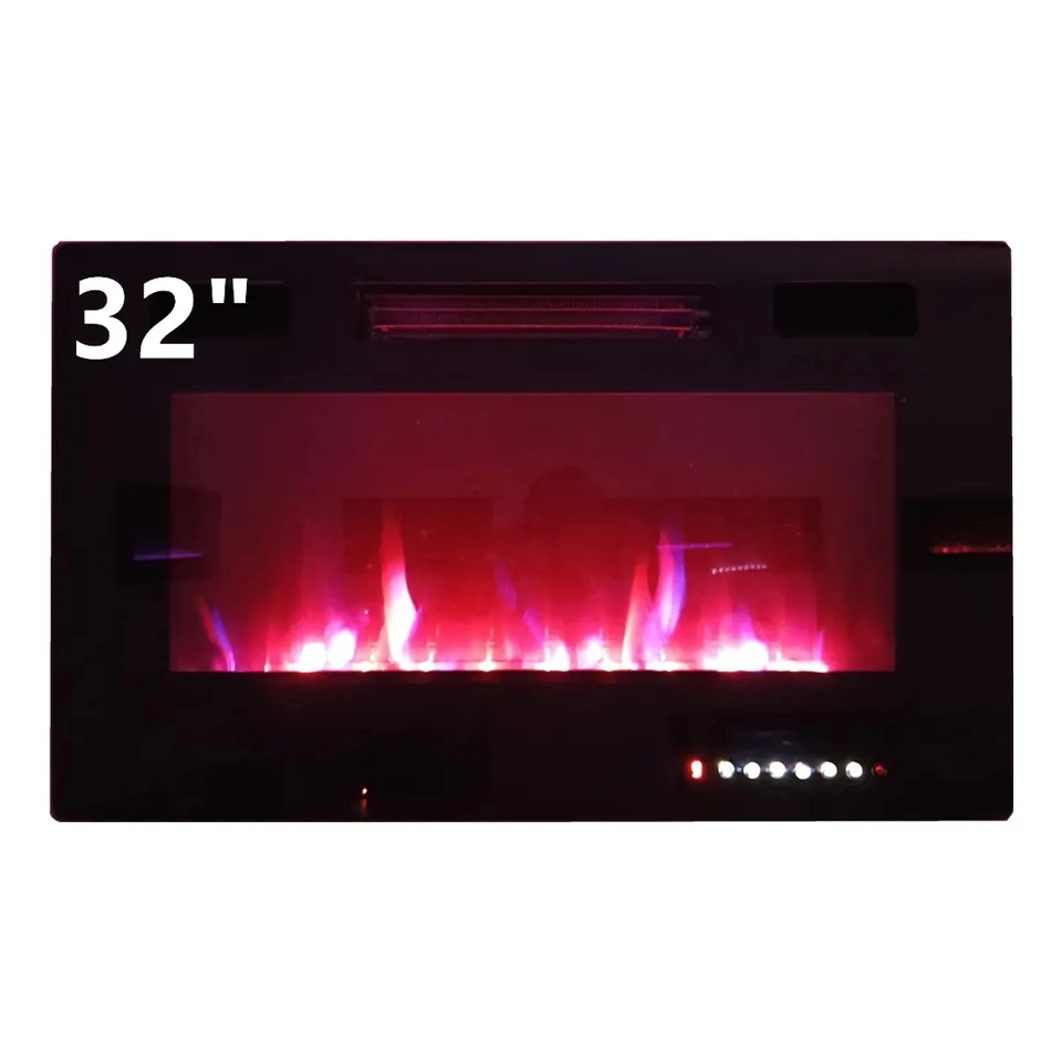 Elektrische Kamin TV Konsole mit Heizfunktion und LED-Simulation Feuerdekoration