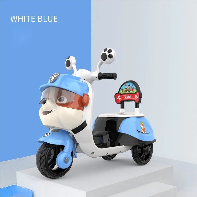 Nuevo Cartoon forma motocicleta eléctrica Baby Trolley recargable juguete para niños Coche