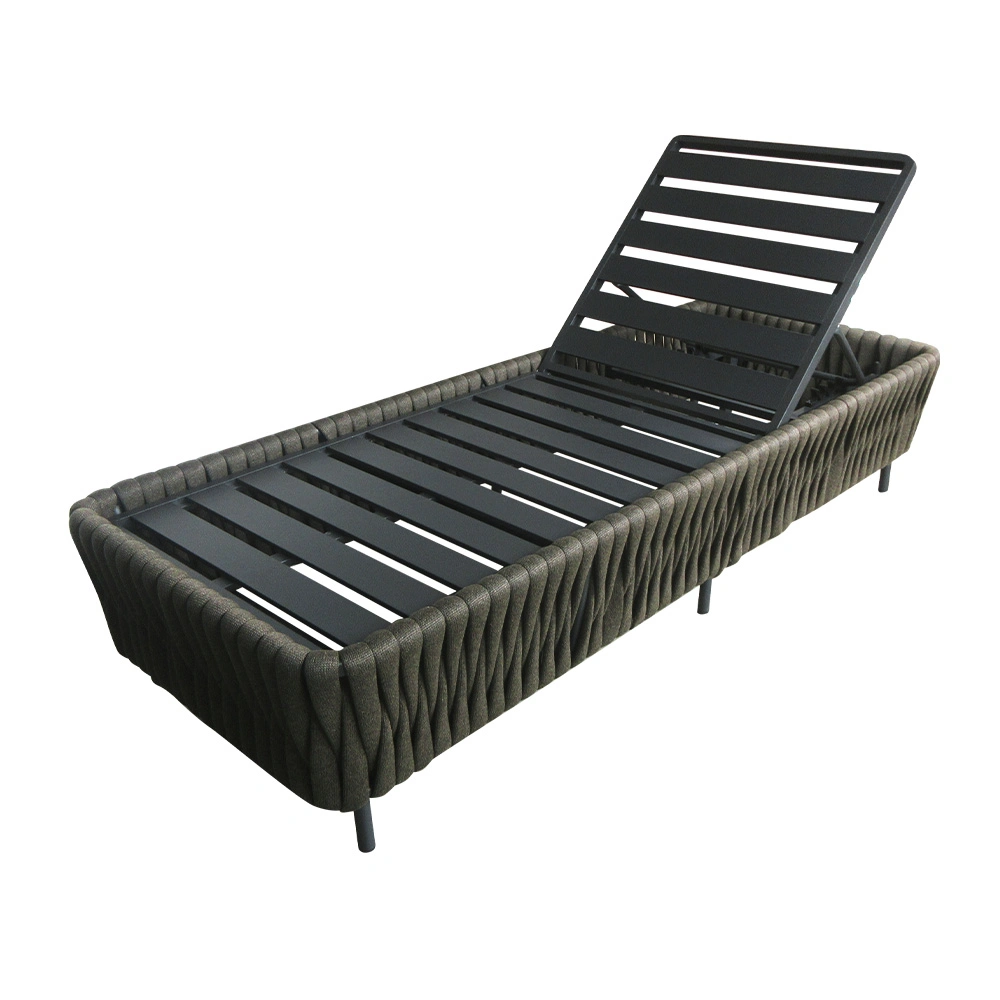 Mobilier de maison extérieur Jardin Patio Bistro Piscine Plage Rotin Chaise longue fonctionnelle