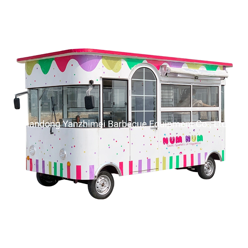 Customized Mobile Catering Trailer Vintage Food Truck Electric Bus Price