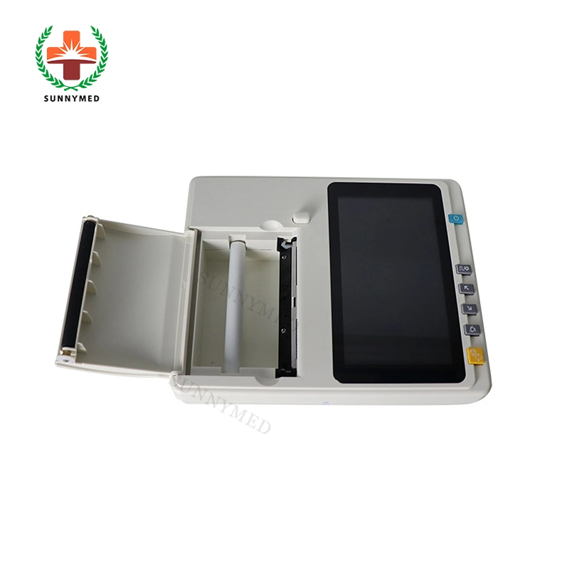 Sy-H006 7 Inches Portable ECG Machine Six Channel 12 Leads Electrocardiograph