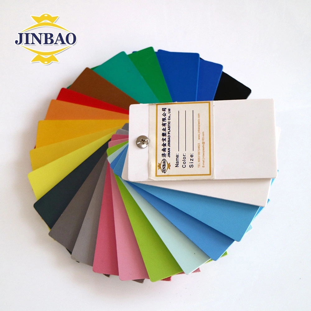 Jinbao 4X8FT White Color Plastic Panel Foam Board PVC for Kitchen/Building High quality/High cost performance 