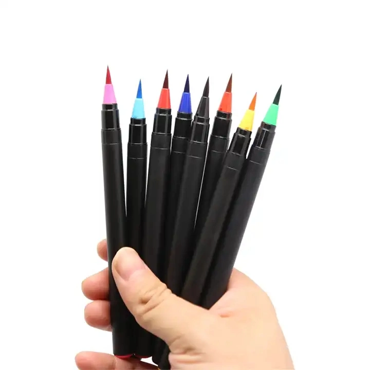 20 Colors Set Art Marker Watercolor Brush Pens School Supplies Stationery Drawing