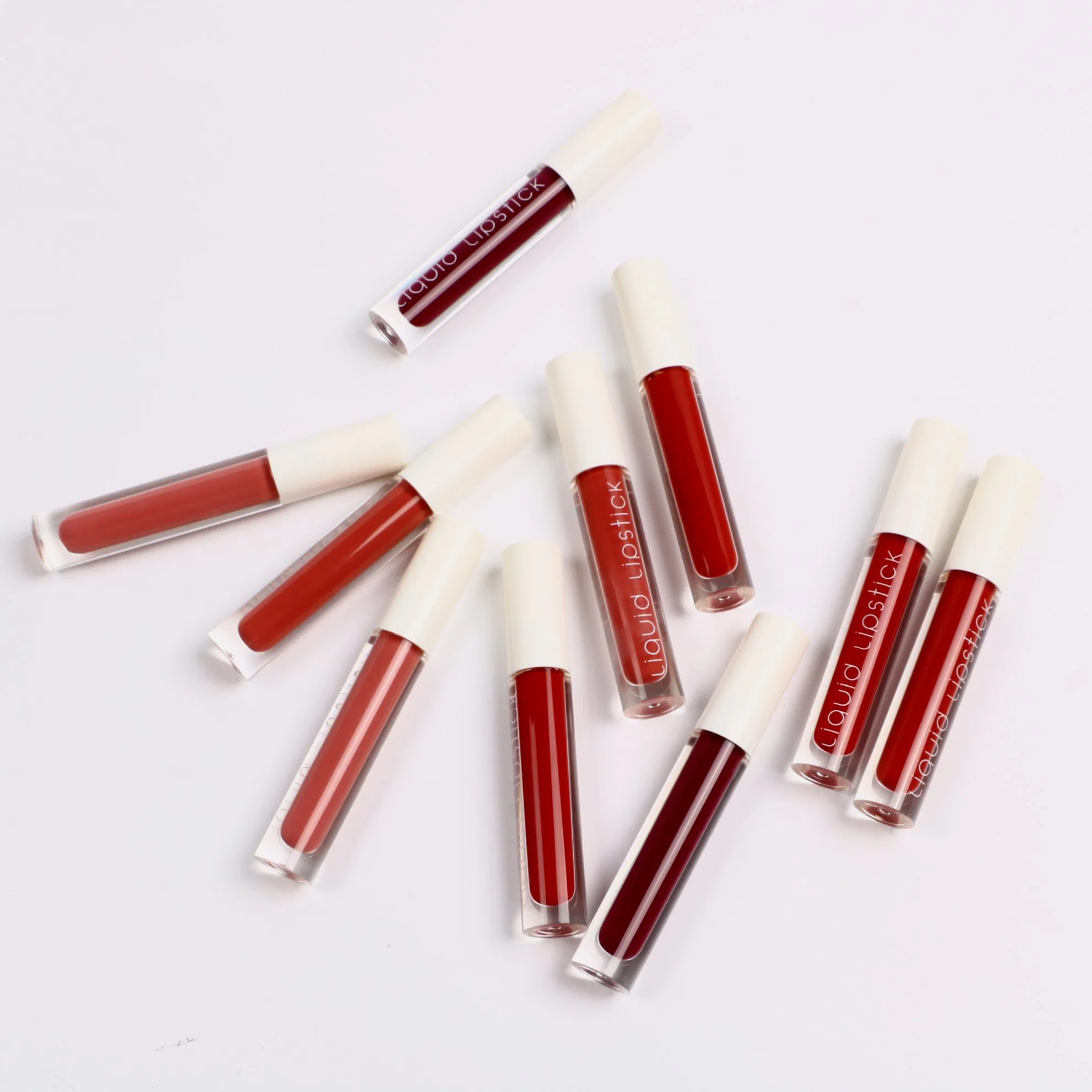 Großhandelsqualitäts-nackter flüssiger Lippenstift-Eigenmarken-Lippenmattglanzwasserdichte Vegan-Kosmetik