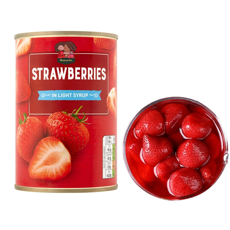 Hot Sale Fresh Canned Strawberry OEM Brand Manufacturer