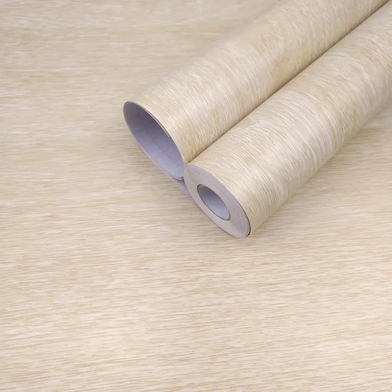 El repujado de textura de madera de película de PVC de papel tapiz Eco friendly Autoadhesivos adhesivo de pared