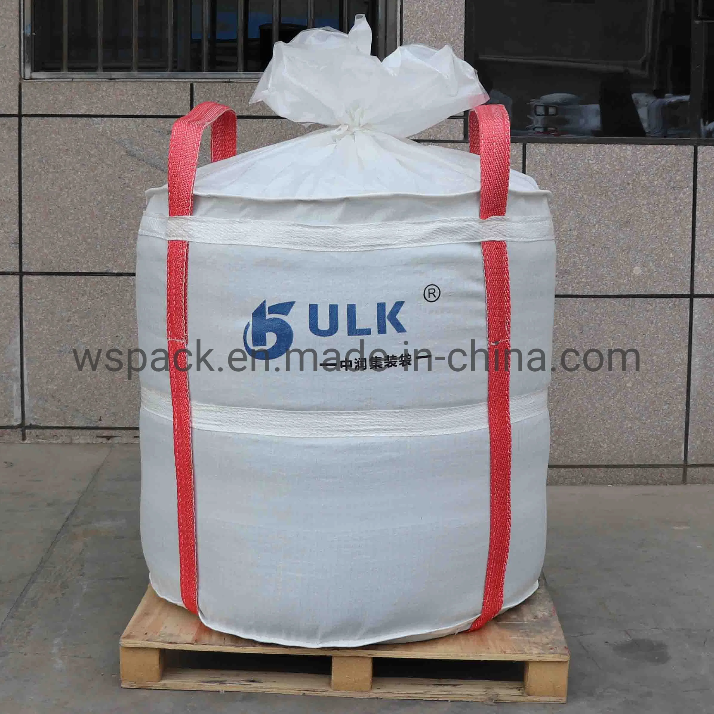 FIBC Bulk Bag 1 One Ton Bag Duffle Top Flat Boden Gewebte Polypropylen-Taschen Pharma Clean Big Bags