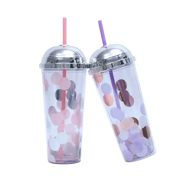 Factory Direct Supply Tumbler with Straw Large Capacity Semi-Circle Molding Christmas Cups Mugs New Fashion Water Bottle