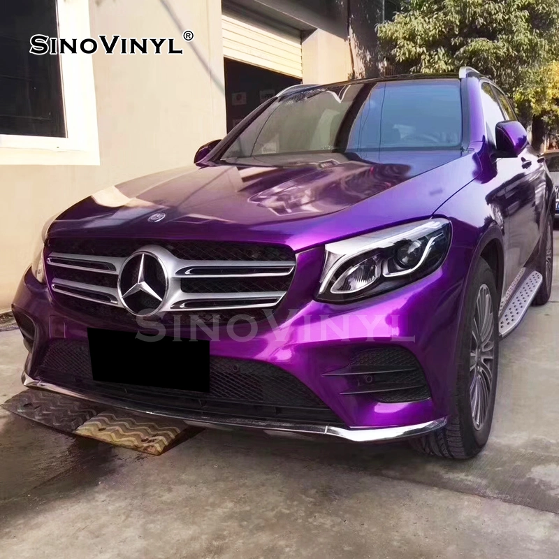 SINOVINYL Custom Super Gloss Candy Vehicle Wrap Waterproof Car Color Change Vinyl Foil Wrap