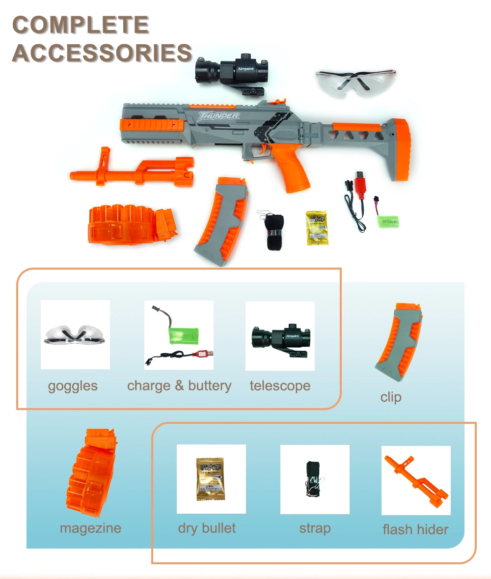 Гель шарик Blaster пистолет M762 автоматический пистолет с телескоп электрический винтовка сухой Bullet пистолет для взрослых