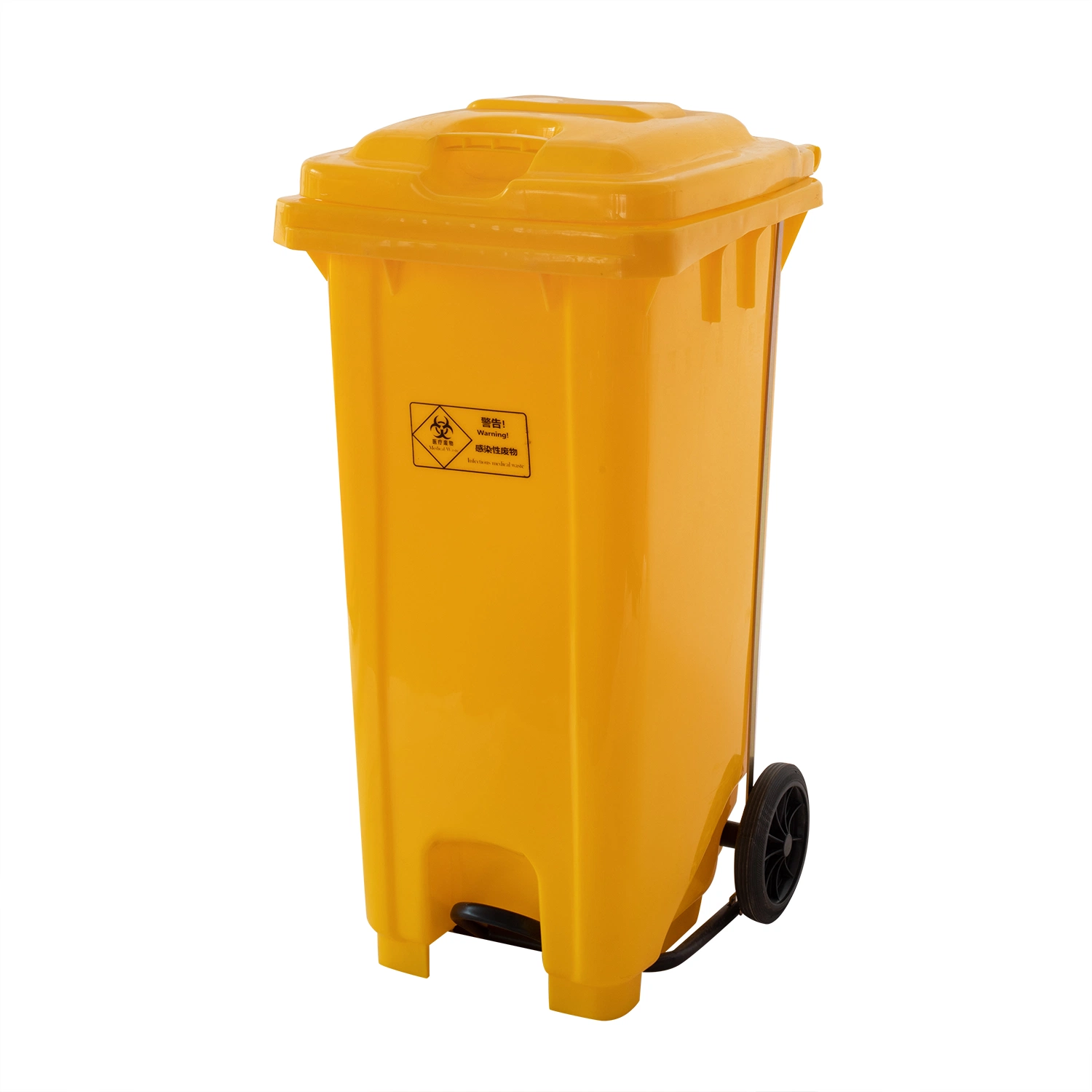 100% Virgin HDPE Environment Friendly 120L Pedal Plastic Garbage Bin 120 Liter Waste Bin with En840