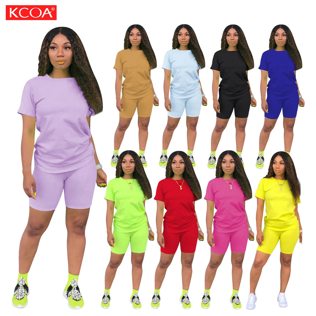 Cheap Multi Colors Fitness Sweatsuit Jogger 2 Piece Women Set