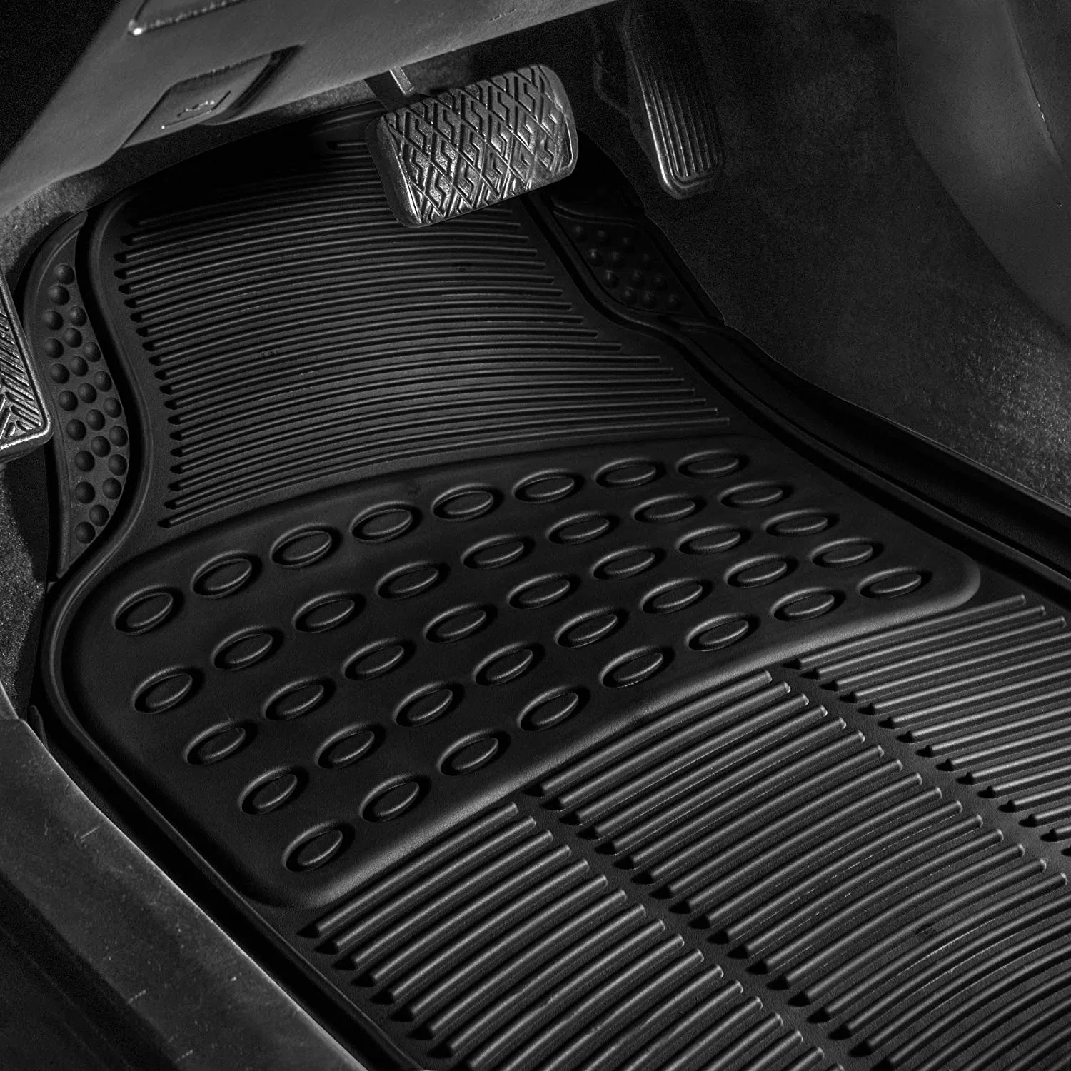 3 Pièce Accessoires De Voiture Heavy Duty tapis caoutchouc Tapis Accessoires auto voiture Carfloor mat