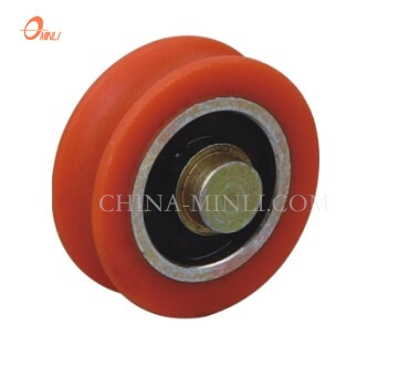 Roda de porta em nylon com rolo para vidro deslizante UPVC e ISO (ML-AU061)