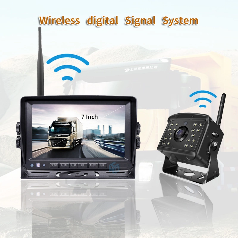 Digital Wireless Backup Camera Kits 7.0 Inch Monitor with Rear View Camera for Car Parking Reverse Safety System