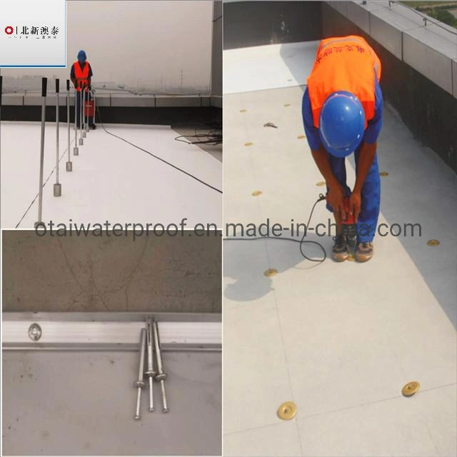 60 Mil High Tensile Strength Reinforced Waterproofing PVC Membrane