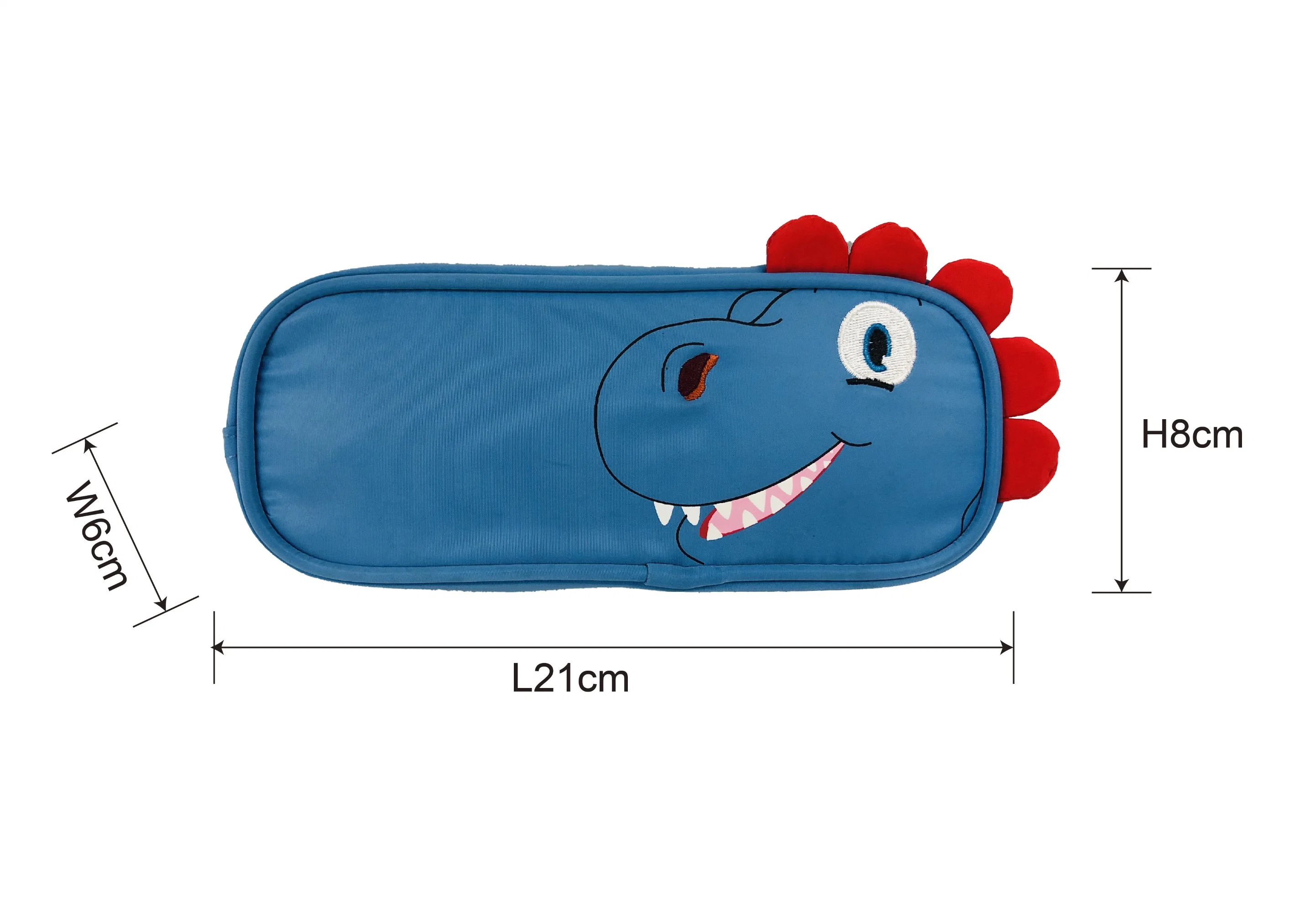 Crayon de dinosaure cas drôle avec fermeture à glissière pour Garçons Filles Kids Preschool adulte de la Maternelle Élémentaire Portable et légère de fournitures scolaires de grande capacité mignon