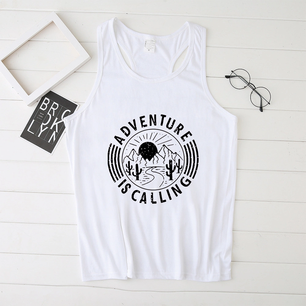 Fashion T-Shirt Sleeveless T Shirt Cotton Tank Top Custom Crop Top