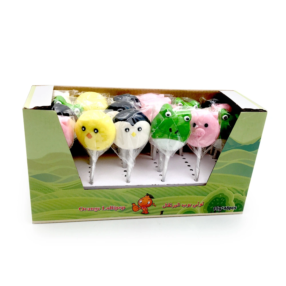 Cute Hard Sweet Fruit Cartoon Lollipop