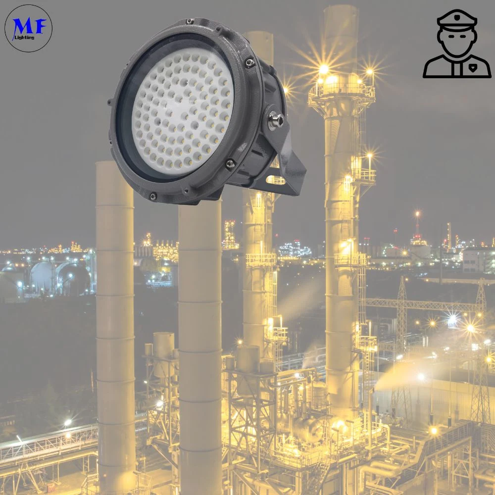 Factory Price Oil Gas Industrial LNG Chemical Plant Mining Chemical Industrial Marine Vessel Pumping Station Metal Smelting Atex 60W Explosion Proof Light