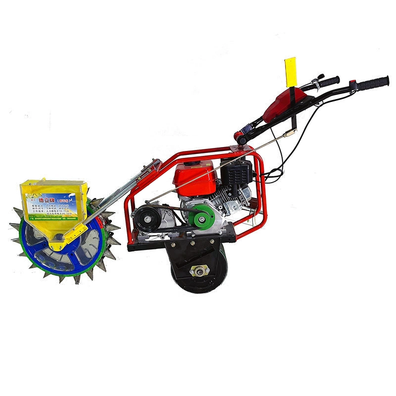 6HP Gasoline 2 Row Seeder with Fertilizer Corn Peanut Planting Machine