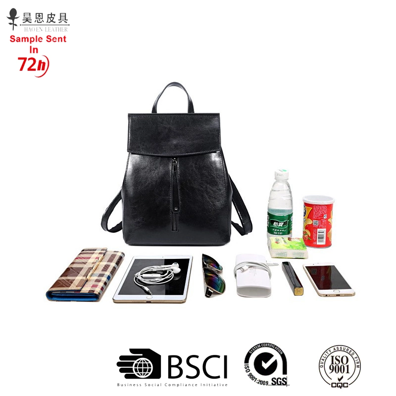 2018 Factory Genuine Leather fashion School Travel Laptop Backpack