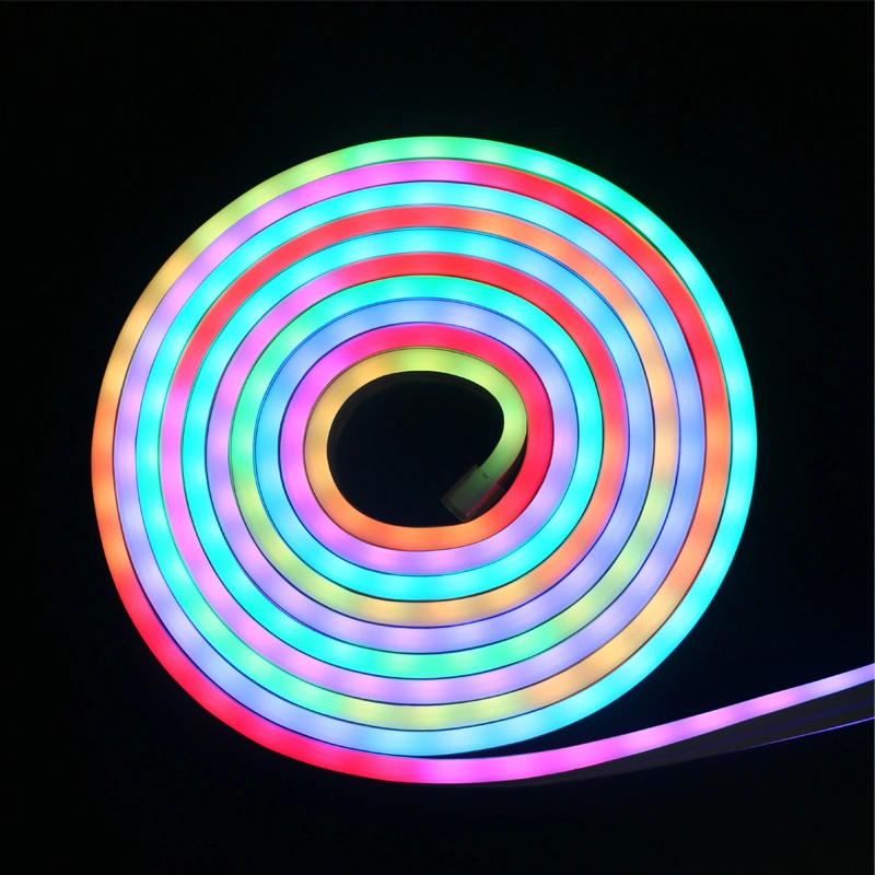 5m 12V Neon Light LED Cutable Strip Dance Party Decor Light Neon LED Lamp Flexible EL Wire Rope Tube 5050RGB