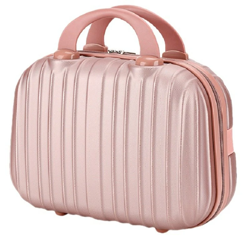 Small Hard Shell ABS Cosmetic Case Travel Hand Luggage Portable Carrying Makeup Case