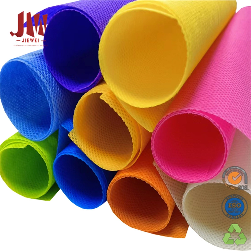 China Supplier Various Color Pet Non Woven Fabric Spunbond Polyester Fabric