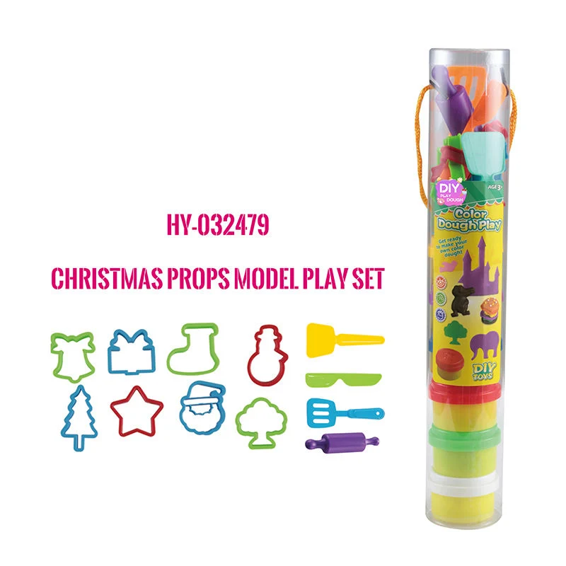 Arious Educational Mold Tools Clay Sets New Portable PVC Cylinder Packing Playdough Kids