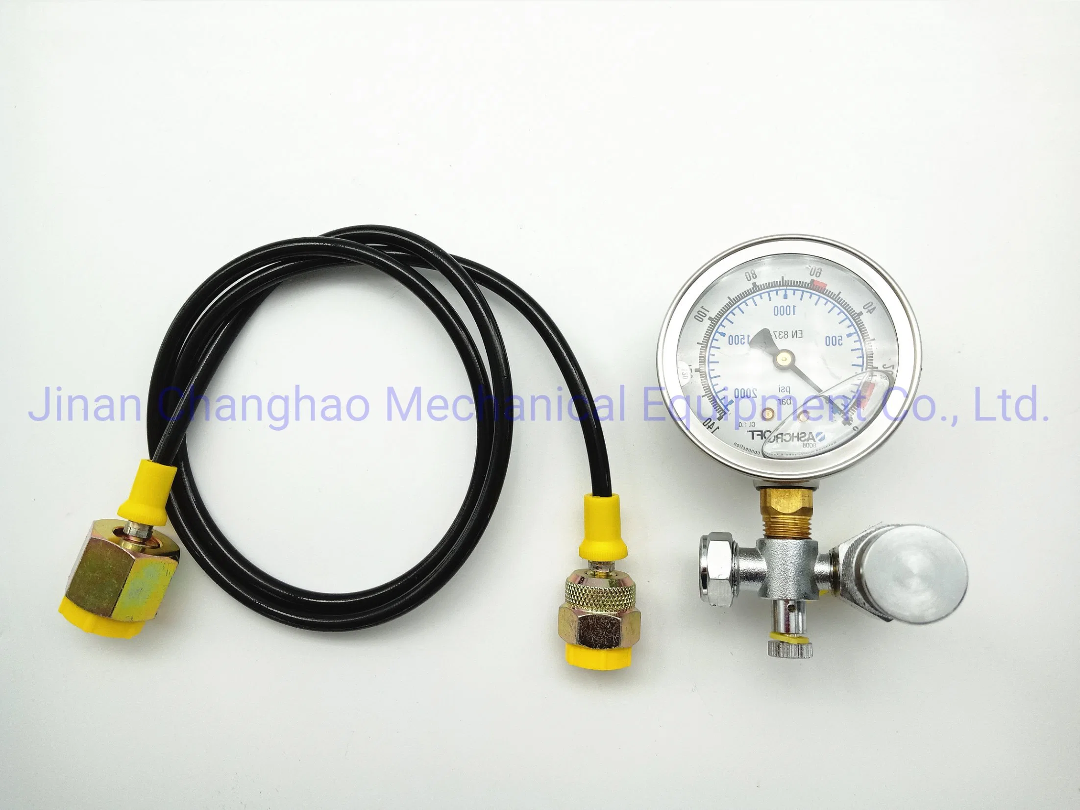 Nitrogen Gas Stainless Steel Pressure Gauge Case Meter Testing Equipment with Bottle