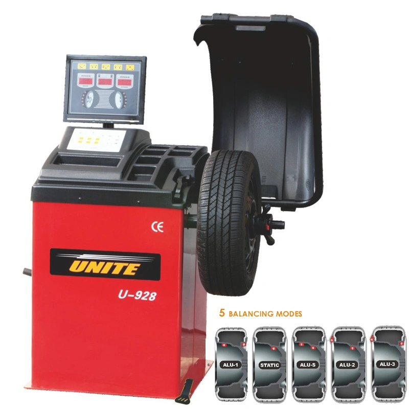 Unite U-5729 Wheel Balancer Auto Reifen Maschine Auswuchtausrüstung mit LED-Anzeige