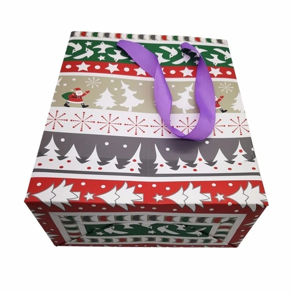 Wholesale/Supplier Cheap High quality/High cost performance  Christmas Gift Paper Bag with Handle