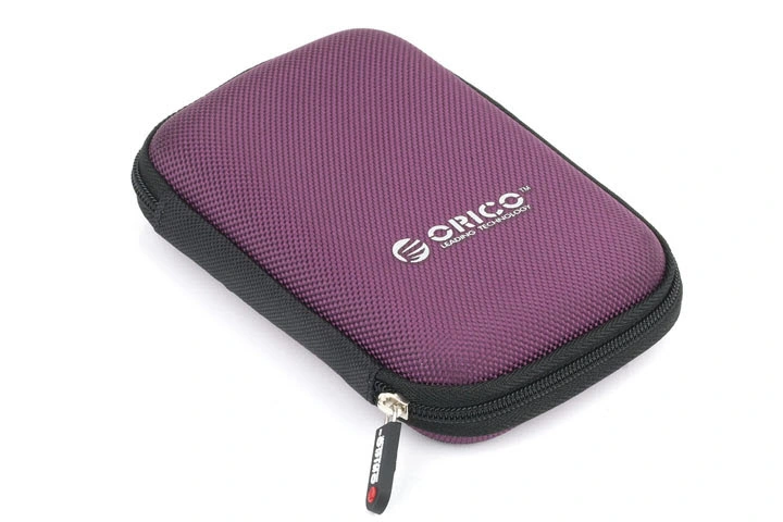 Purple Hard EVA Hard Disk Drive Case