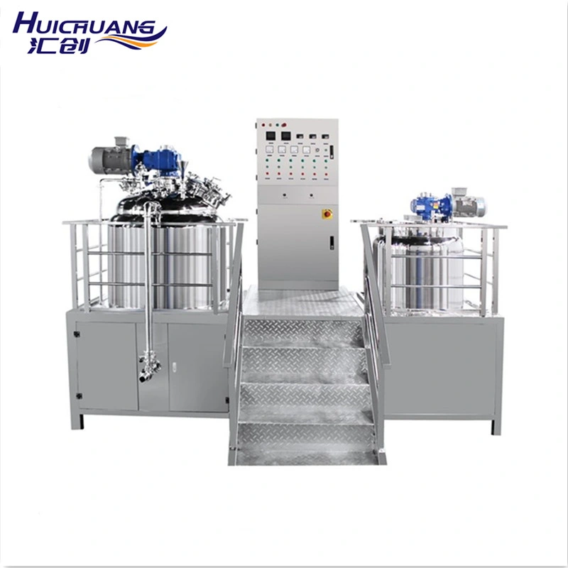 Fabriqué en Chine 500L&amp;1000L en acier inoxydable émulsifiant Mixingtank soins pour la peau Fabrication de crème Equipement cuve de mélange émulsifiant