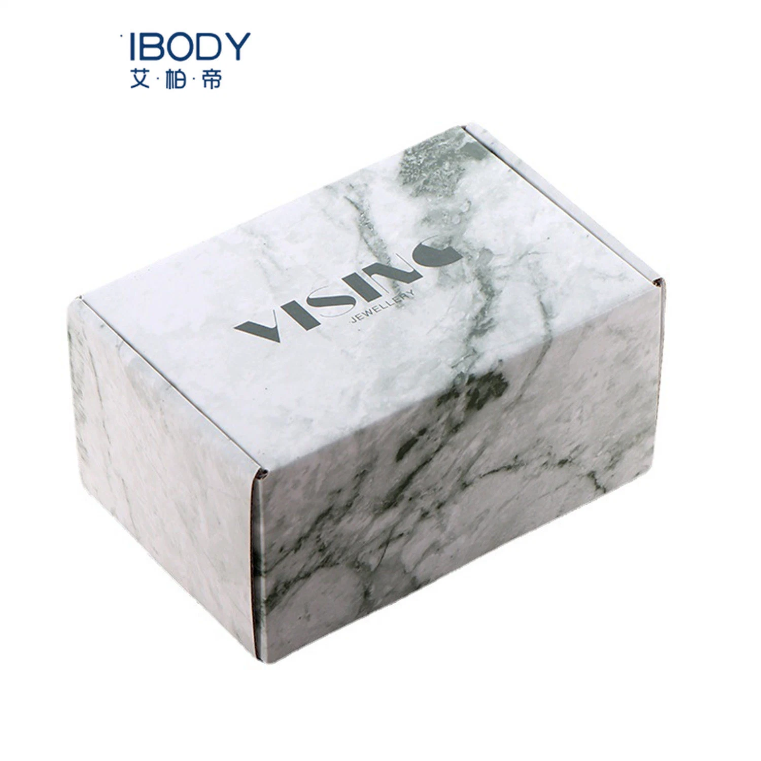 L'emballage des produits de base de marbre en carton ondulé Flip case Impression couleur personnalisée