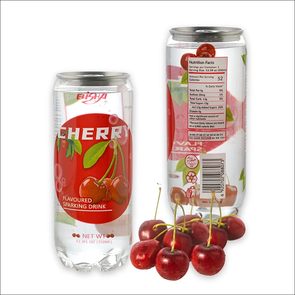 350ml Hot Sale Fruit Flavor Can Canned Sparkling Drink