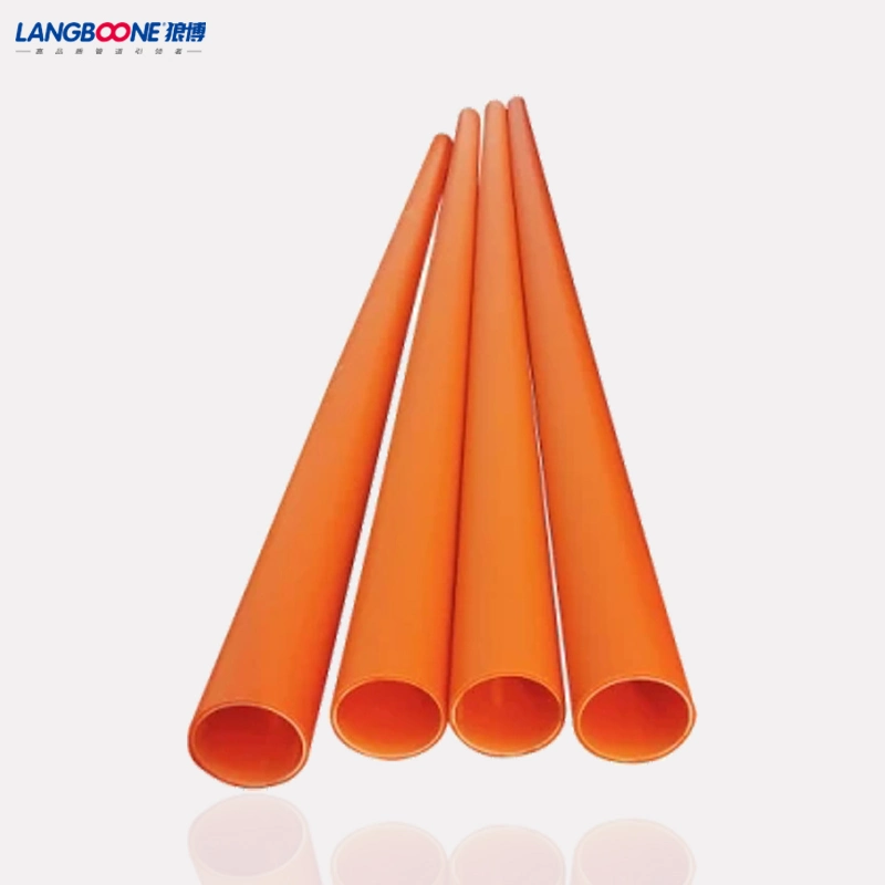 Orange Mpp Electrical Wire/Cable Protection Pipe High Pressure Plastic Conduits