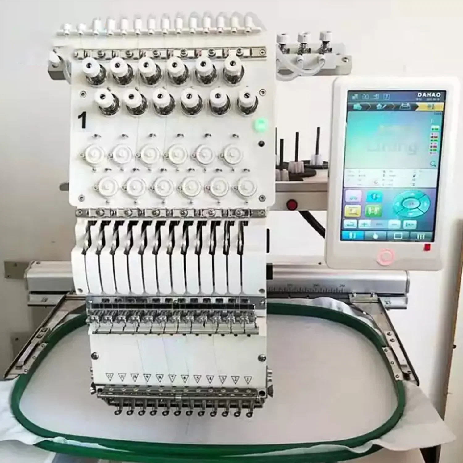 High Speed Home Application 2 Head Automatic Clothing Apparel Embroidery Machine