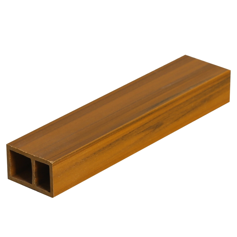 WPC/Wood Plastic Composite Fireproof Natural Timber Tube Exterior/Interior Decorative Material 25*25mm