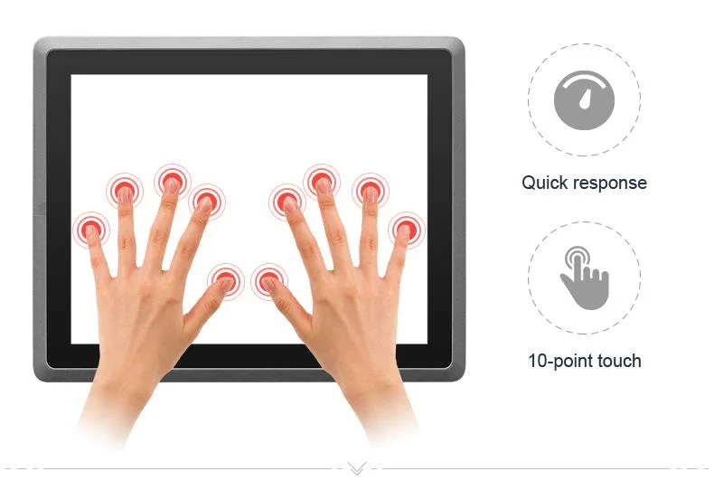 Wall Mount or Embed 3558u I3 I5 I7 J6412 15 Inch LCD Touch Screen All in One PC Industrial Monitor HMI